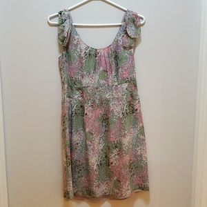 J. Crew multi-color silk summer dress
